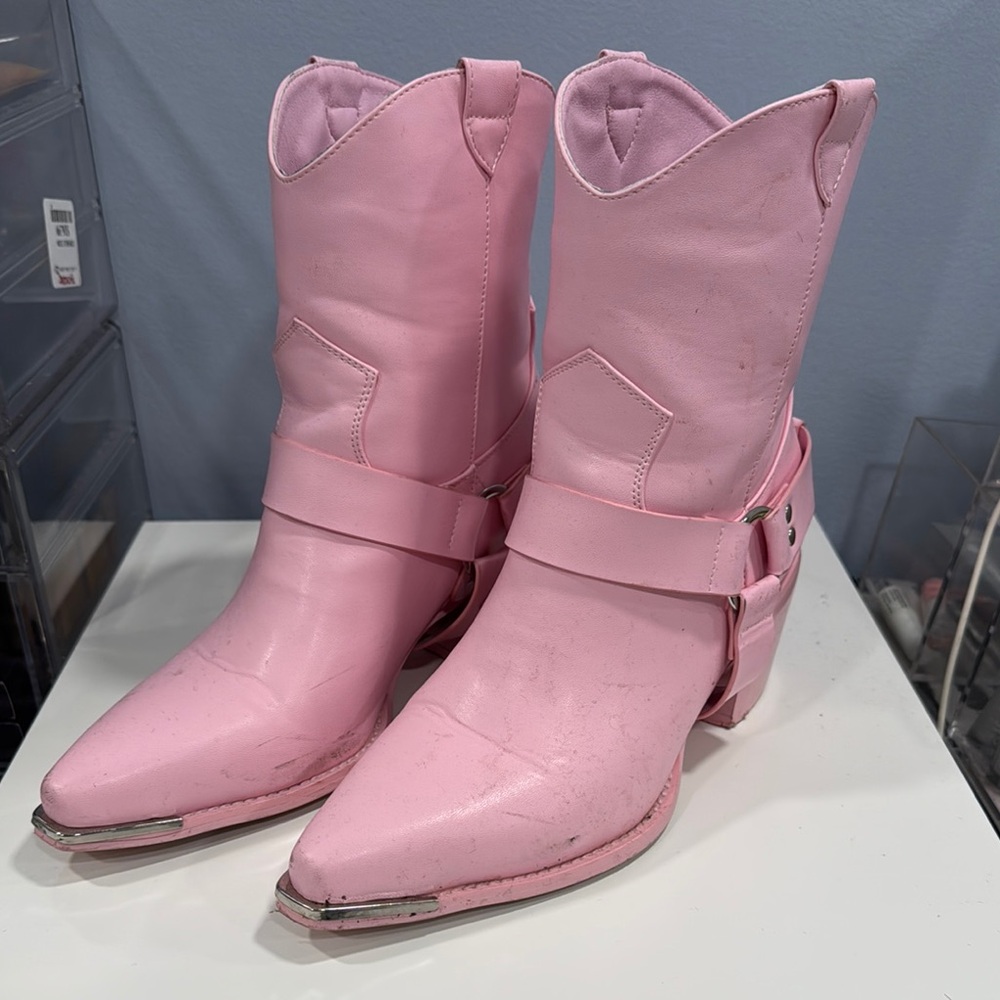 Pink Western Cowboy Boots